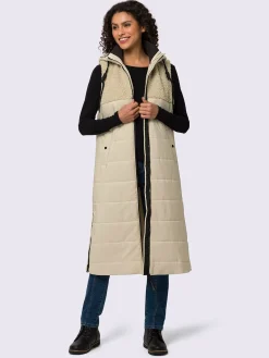 Gilet matelassé en polaire douce et moelleuse