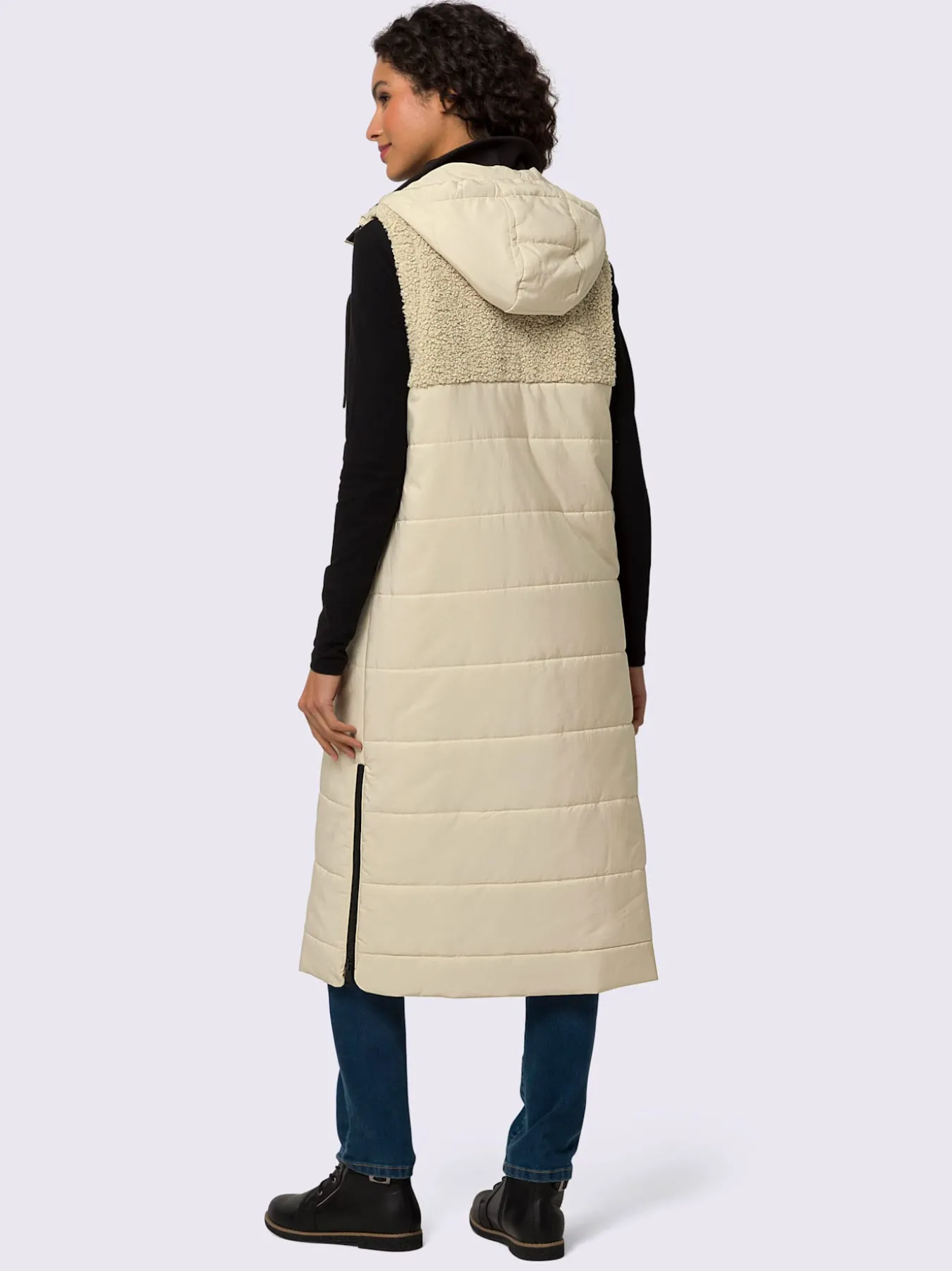 Gilet matelassé en polaire douce et moelleuse