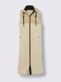 Gilet matelassé en polaire douce et moelleuse