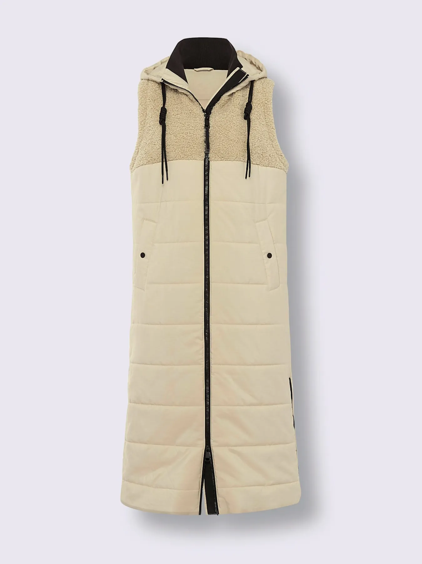 Gilet matelassé en polaire douce et moelleuse