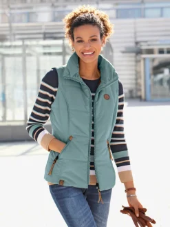 Gilet matelassé joli aspect contrasté