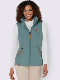 Gilet matelassé joli aspect contrasté