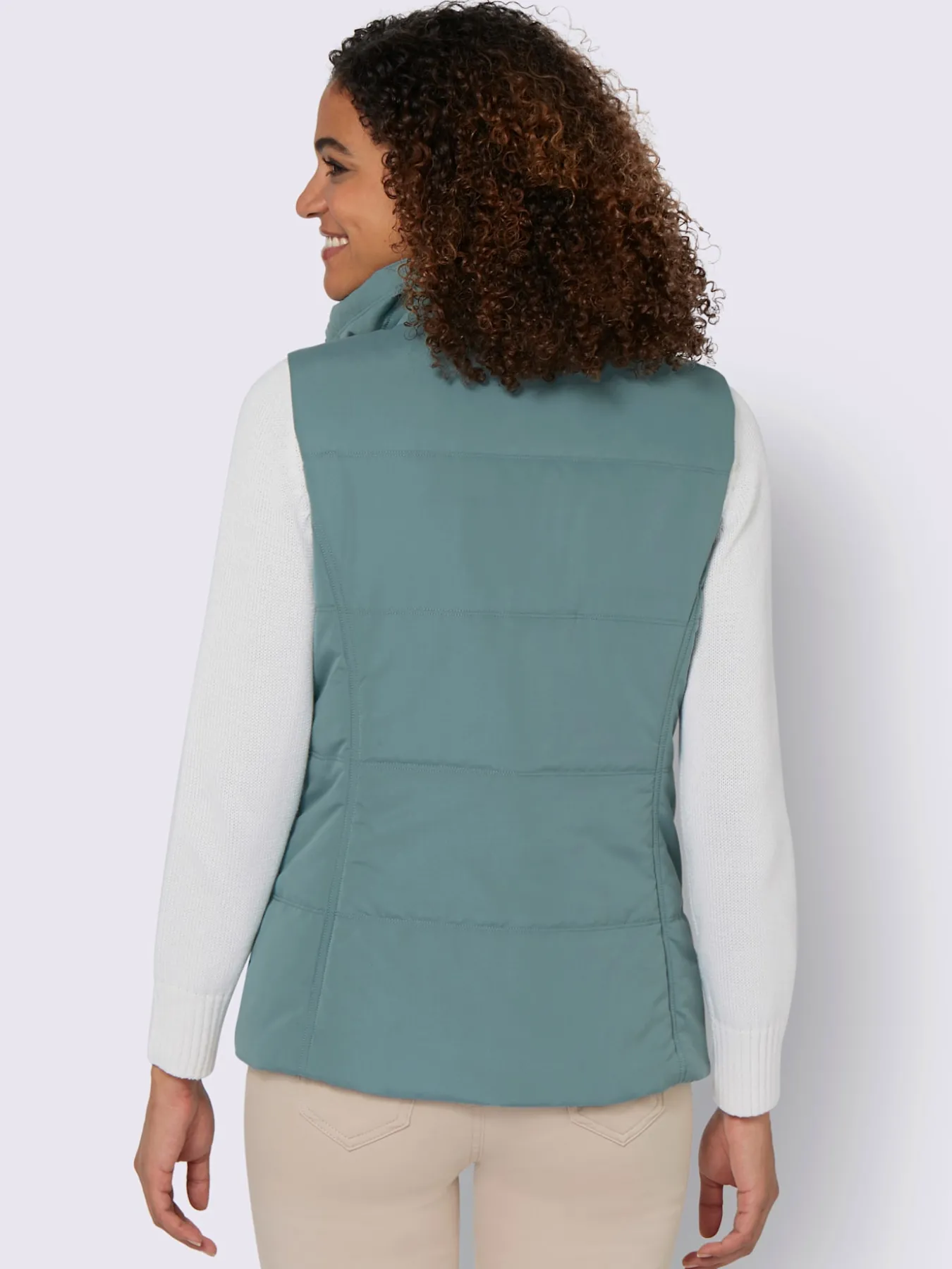 Gilet matelassé joli aspect contrasté