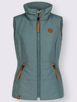 Gilet matelassé joli aspect contrasté