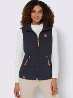 Gilet matelassé joli aspect contrasté