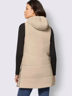 Gilet matelassé jolie coupe longue moderne