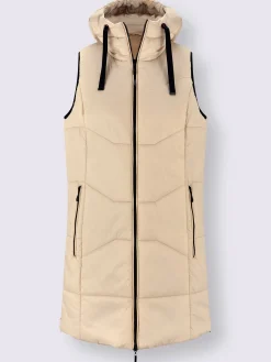 Gilet matelassé jolie coupe longue moderne