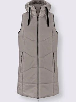 Gilet matelassé jolie coupe longue moderne