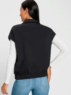 Gilet sweat motif losanges mode