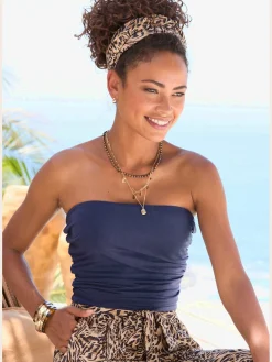 Haut bandeau encolure droite