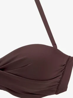 Haut de bikini bandeau à armatures coloris unis tendance