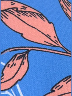 Haut de bikini bandeau à armatures imprimé floral moderne