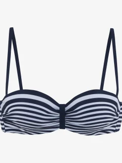 Haut de bikini bandeau à armatures style marin élégant