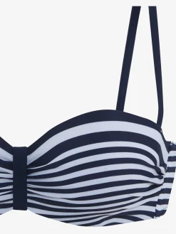 Haut de bikini bandeau à armatures style marin élégant