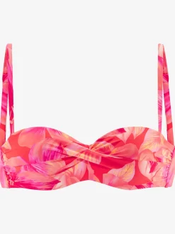 Haut de bikini bandeau à armatures design floral tendance