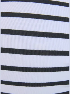 Haut de bikini bandeau à armatures détails contrastés tressés