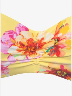 Haut de bikini bandeau à armatures design floral tendance