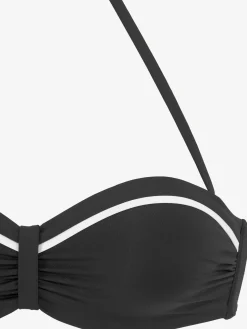 Haut de bikini bandeau à armatures uni