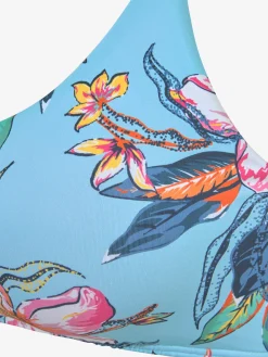 Haut de bikini bustier imprimé floral