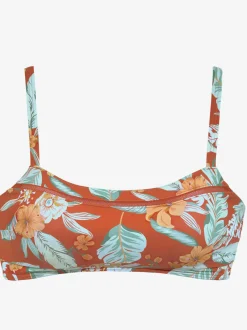 Haut de bikini bustier imprimé tropical tendance