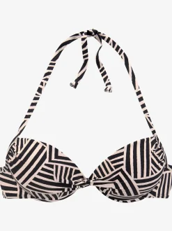 Haut de bikini push-up imprimé graphique