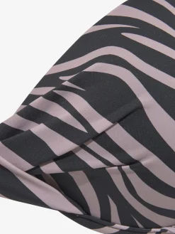 Haut de bikini push-up imprimé zébré élégant