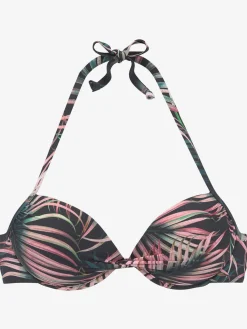 Haut de bikini push-up imprimé tropical