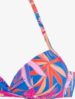 Haut de bikini push-up motif floral – chaque pièce est unique
