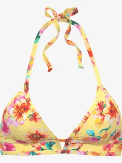 Haut de bikini triangle design floral tendance