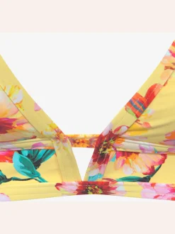 Haut de bikini triangle design floral tendance