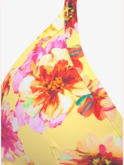 Haut de bikini triangle design floral tendance