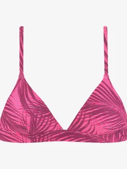 Haut de bikini triangle imprimé palmiers tendance