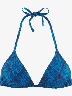 Haut de bikini triangle imprimé graphique