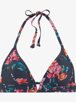 Haut de bikini triangle imprimé floral moderne