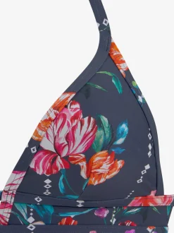 Haut de bikini triangle imprimé floral moderne