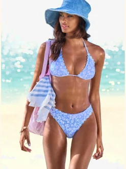 Haut de bikini triangle imprimé à fleurs mode