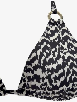 Haut de bikini triangle imprimé tendance