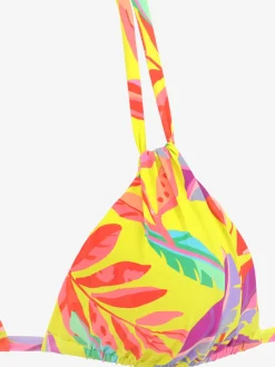 Haut de bikini triangle motif floral – chaque pièce est unique