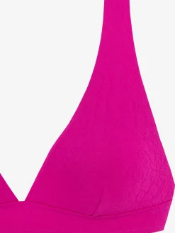 Haut de bikini triangle qualité structurée florale