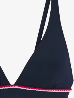 Haut de bikini triangle unis tendance avec cordons