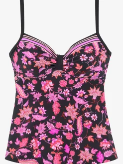 Haut de maillot de bain à armatures imprimé tendance