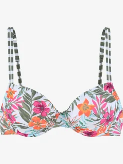 Haut de maillot de bain à armatures doubles bretelles réglables