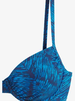 Haut de maillot de bain à armatures imprimé graphique