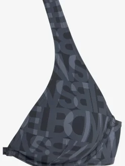 Haut de maillot de bain à armatures imprimé tendance
