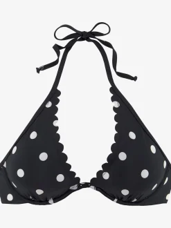 Haut de maillot de bain à armatures design tendance avec bordure cocotte
