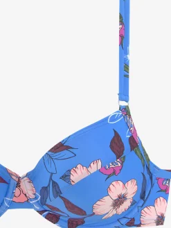Haut de maillot de bain à armatures imprimé floral moderne