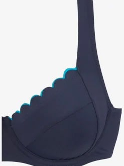 Haut de maillot de bain à armatures bordure cocotte tendance