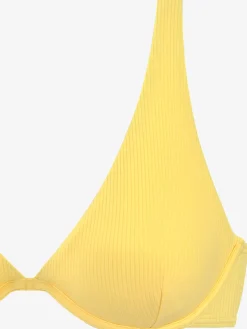 Haut de maillot de bain à armatures coloris uni tendance