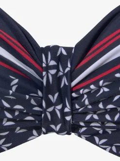 Haut de maillot de bain à armatures imprimé minimaliste