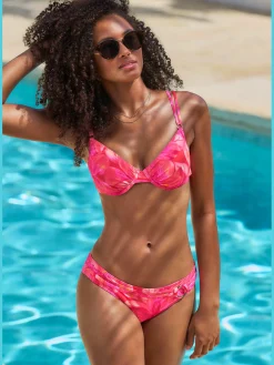 Haut de maillot de bain à armatures design floral tendance
